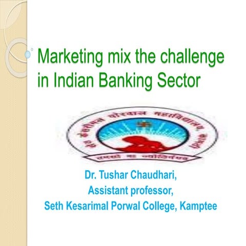marketing mix for banking industry