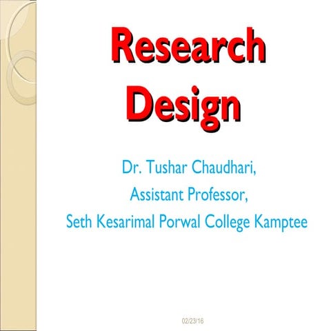 Research Design 