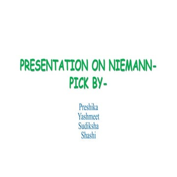 Niemann Pick Disease