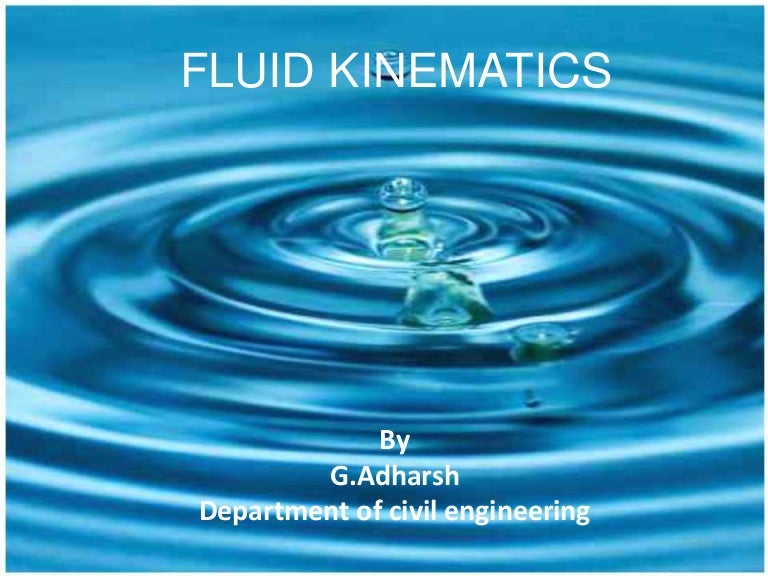 kinematics of fluids basics
