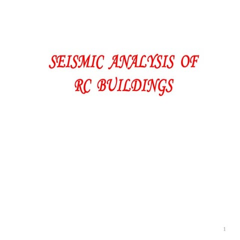 Seismic Analysis
