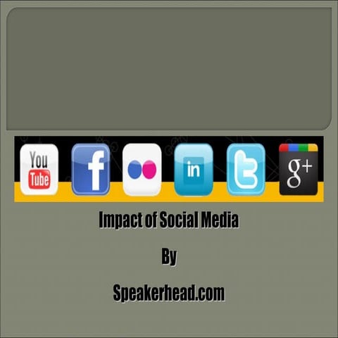social media impact | speakerhead.com