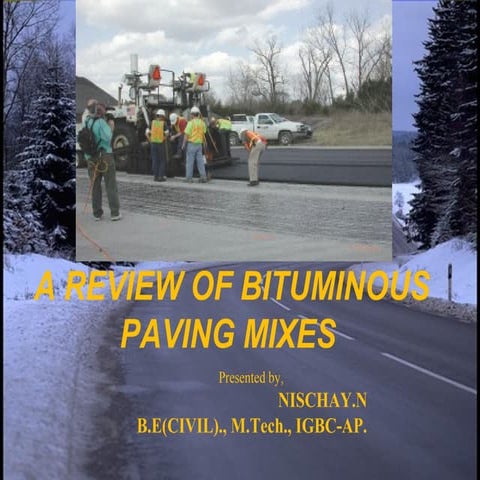 BITUMINOUS PAVING MIXES PPT