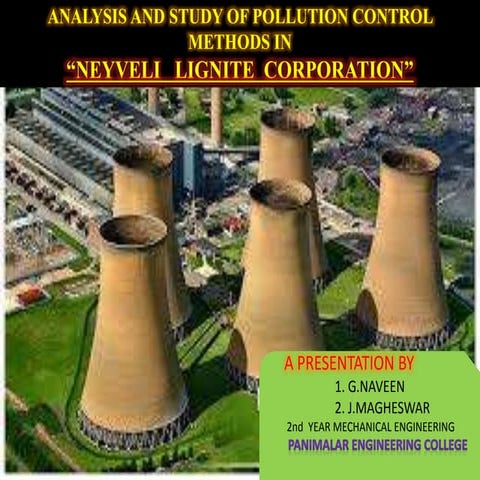 POLLUTION CONTROL METHODS IN THERMAL POWER PLANTS | PPTX