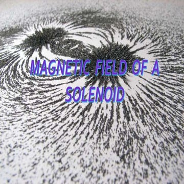 Magnetic field of solenoid