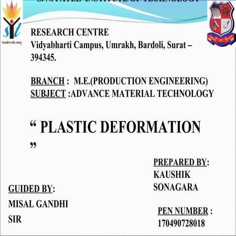 PLASTIC DEFORMATION 