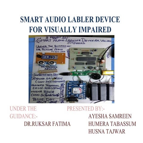 audio labler device for visual impare