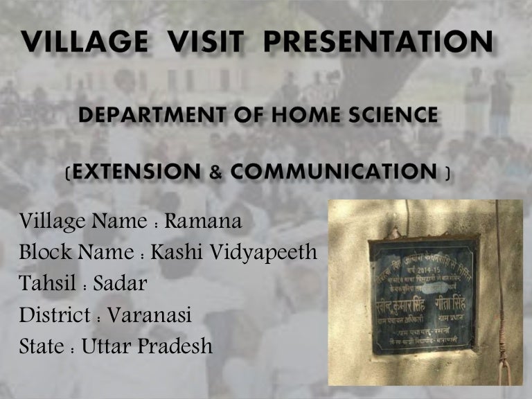 Village survey ppt Village survey ppt