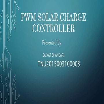 PWM SOLAR CHARGE CONTROLLER ARDUINO NANO