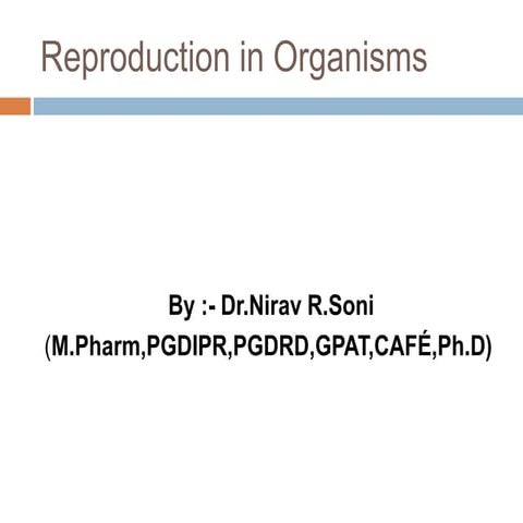 Reproduction in Organism - NEET biology