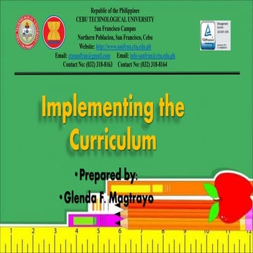 IMPLEMENTING THE CURRICULUM