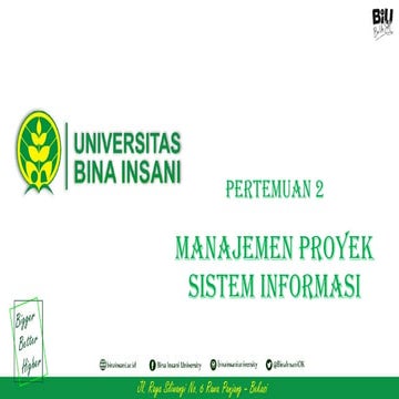 PPT-2-Manajemen Proyek Univrsitas Bina Insani Kota Bekasi