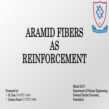 Aramid Fiber as reinforcement