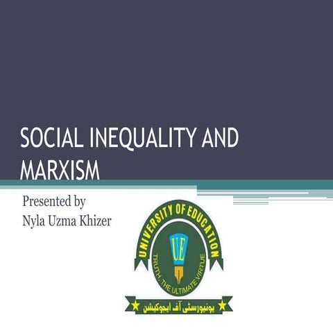 Social Inequality and Marxism