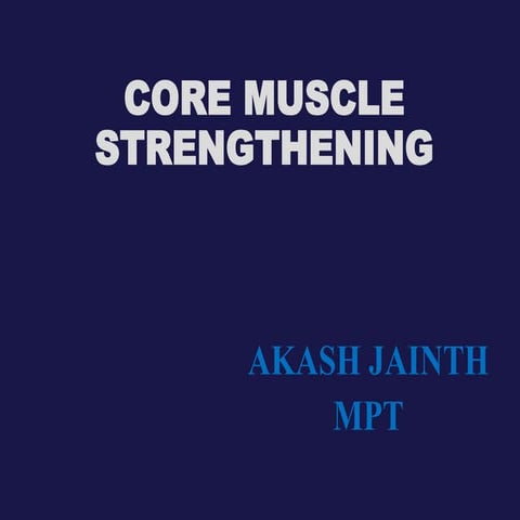core muscle strengthening