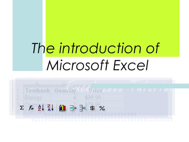 Panduan Asas Excel (ICTL)