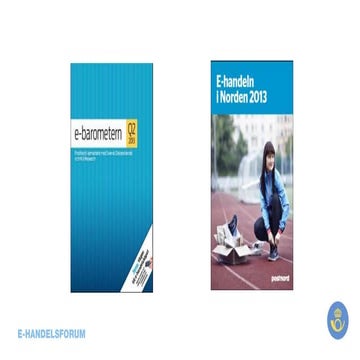 Ppt till e handelsforum - ebarometern q2 2013 1 0