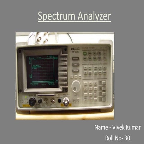 spectrum analyzer