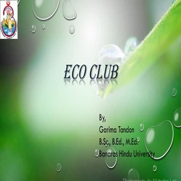 Eco Club  by Garima Tandon