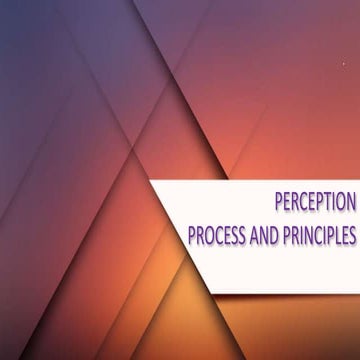 Perception concept