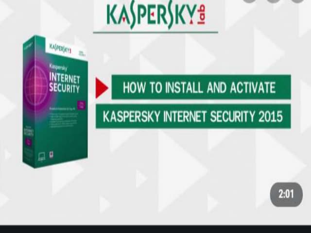 Activate Kaspersky Internet Security