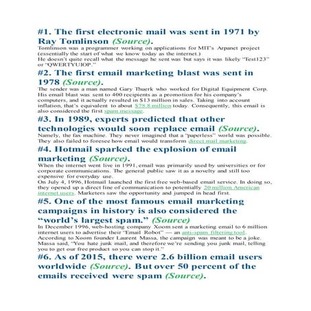 History of Email (1999-2020) | PDF