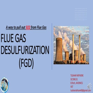 Flue Gas Desulphurization | PPTX