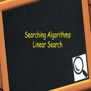 Linear Search | PPT