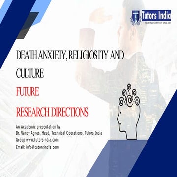 The Fear of Death | Thanatophobia | Fearexit | PPTX