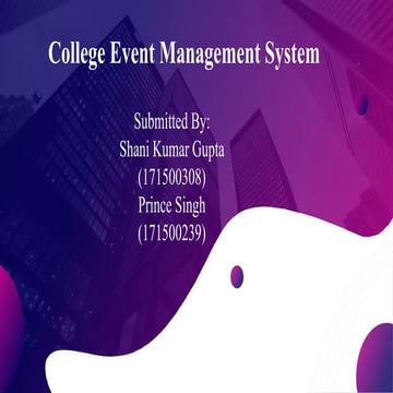 Event management system | PPTX