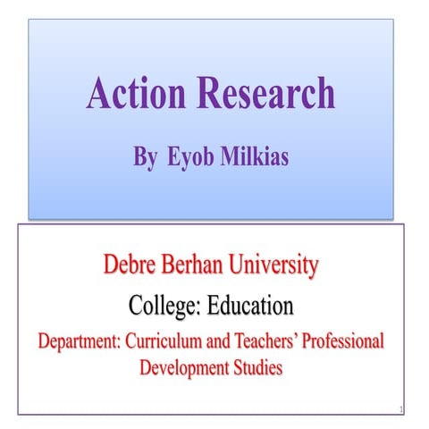 Action Research for DepEd TEachers! | PPTX