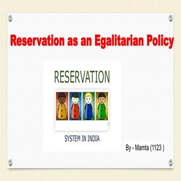 PPT of reservation as a egalitarian.pptx