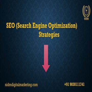 SEO(search engine optimization) strategies