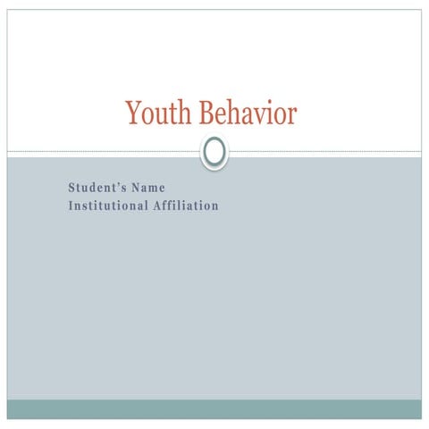 Problems of the youth | PPTX