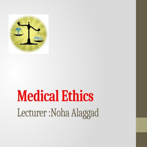 medical ethics with historical background