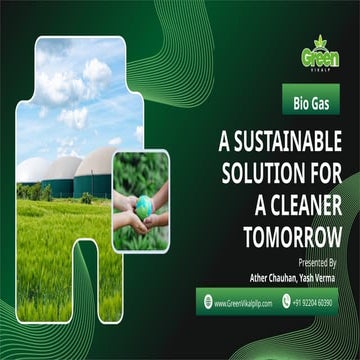 A SUSTAINABLE SOLUTION FOR A CLEANER TOMORROW | PPTX