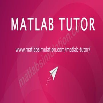 MATLAB Research Thesis Tutor