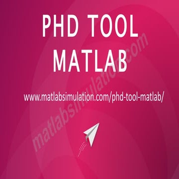 PhD Tool MATLAB Projects Tutorial
