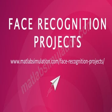 Computer Vision and Pattern Recognition Research Projects | PPTX