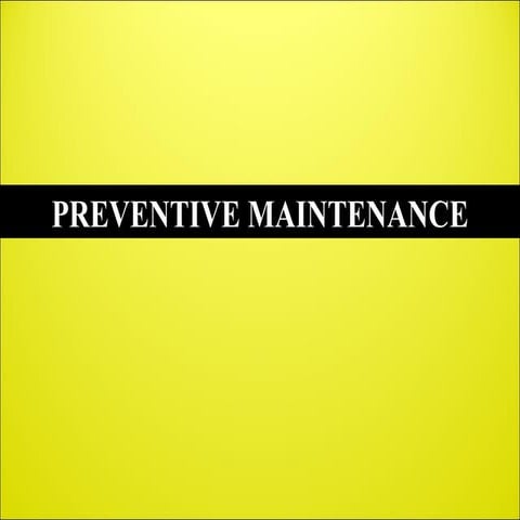 preventive maintenance | PPT