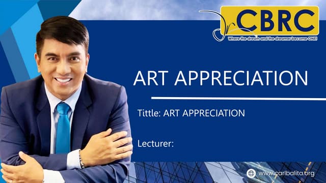 Art appreciation artists and artisan | PPTX