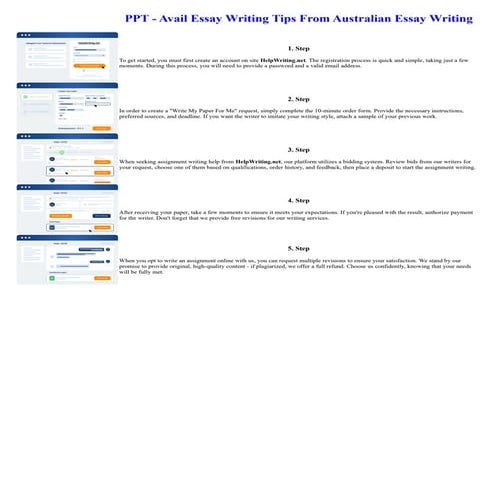 PPT - Avail Essay Writing Tips From Australian Essay Writing