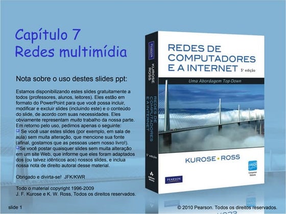 Capítulo 7 - Redes de computadores multimídia.ppt