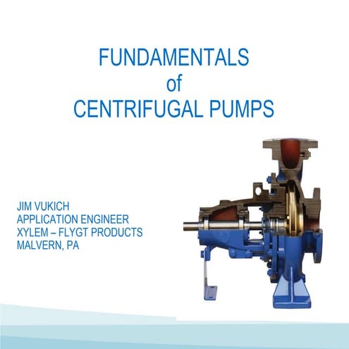 Fundamentals of Centrifugal Pump  notess