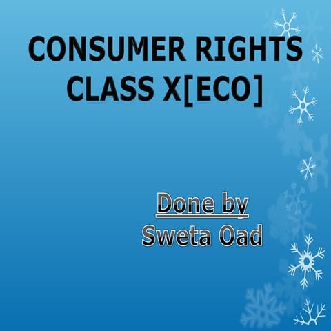 consumer rights.. | PPT