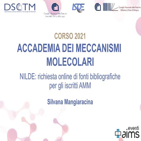 Corso AMM 2021 e Biblioteca d'Area