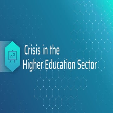 Crisis in Higher Educational Sector in India
