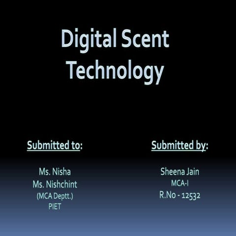 Ppt digital scent