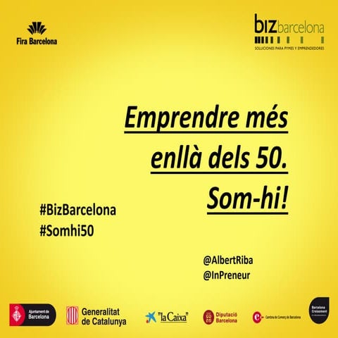 BizBarcelona - Emprendre mes enlla dels 50