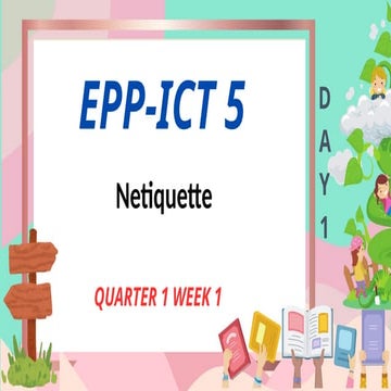 Grade 5 EPP-ICT Term 1 Week 1: Netiquette, Browsers, Search Engines ...